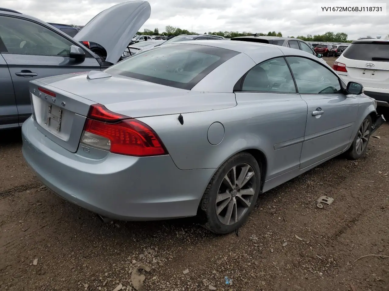 2011 Volvo C70 T5 VIN: YV1672MC6BJ118731 Lot: 57236975