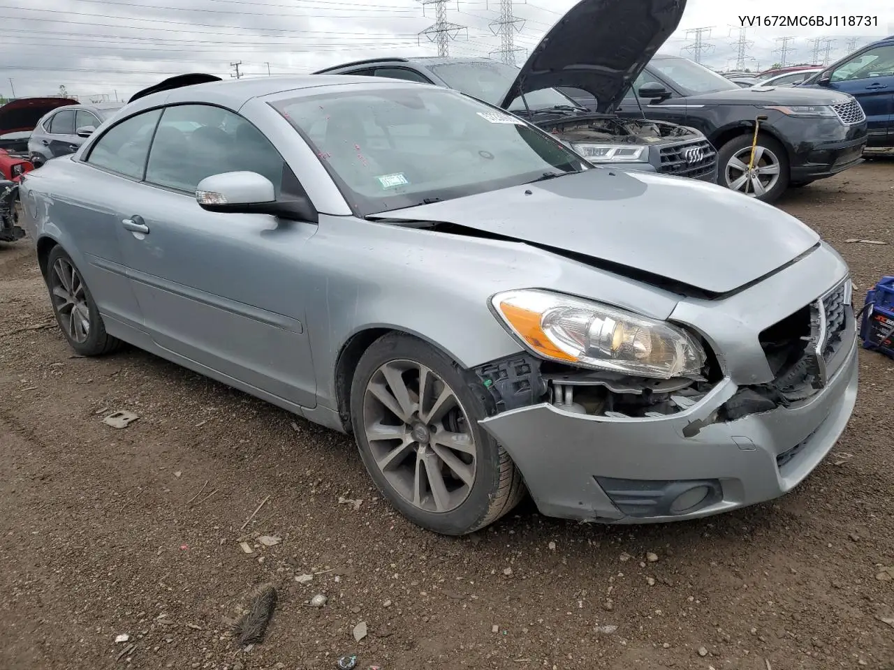 2011 Volvo C70 T5 VIN: YV1672MC6BJ118731 Lot: 57236975