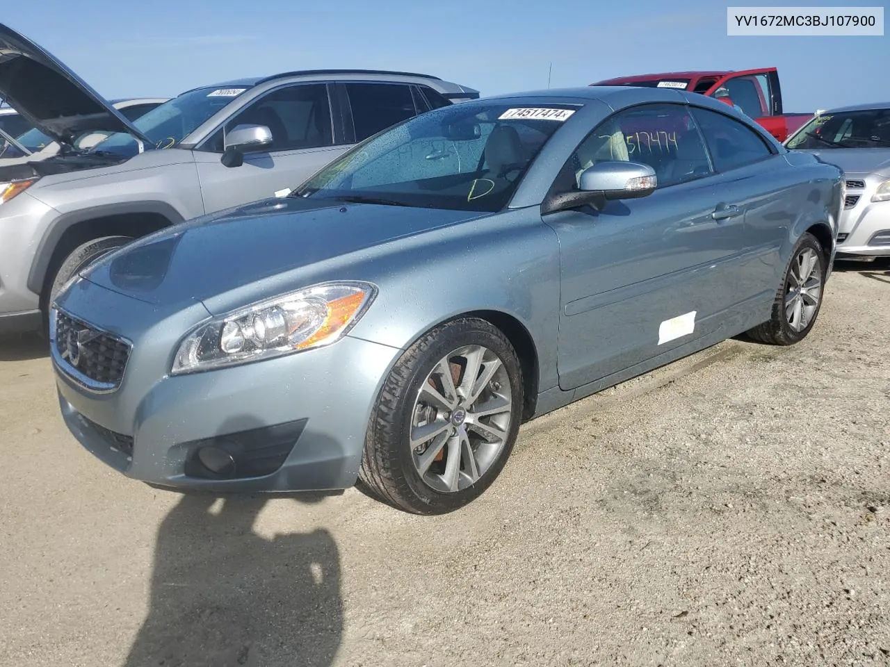2011 Volvo C70 T5 VIN: YV1672MC3BJ107900 Lot: 74517474