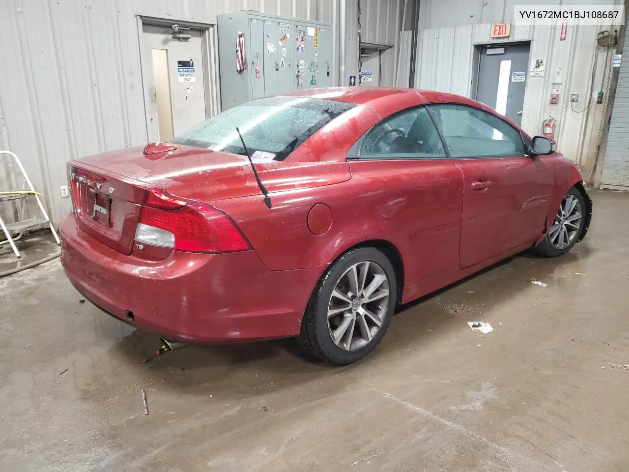 2011 Volvo C70 T5 VIN: YV1672MC1BJ108687 Lot: 81749584