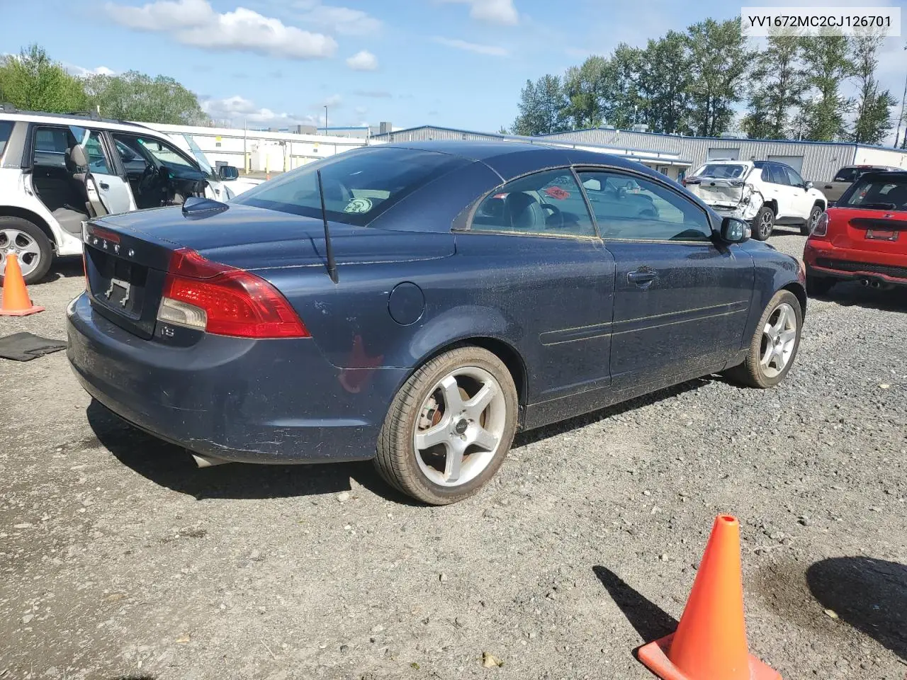 2012 Volvo C70 T5 VIN: YV1672MC2CJ126701 Lot: 58048505