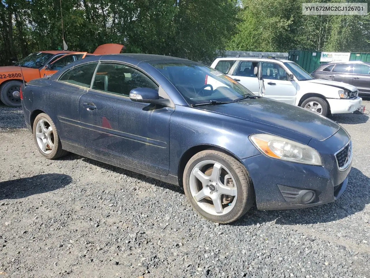 2012 Volvo C70 T5 VIN: YV1672MC2CJ126701 Lot: 58048505