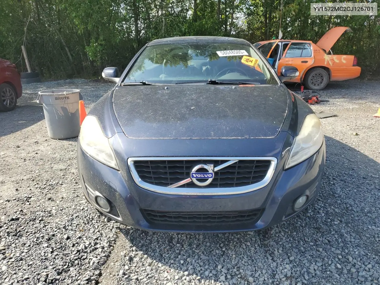 2012 Volvo C70 T5 VIN: YV1672MC2CJ126701 Lot: 58048505