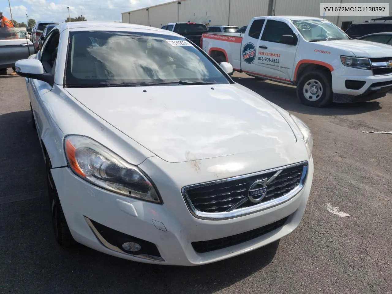 2012 Volvo C70 T5 VIN: YV1672MC1CJ130397 Lot: 75102934