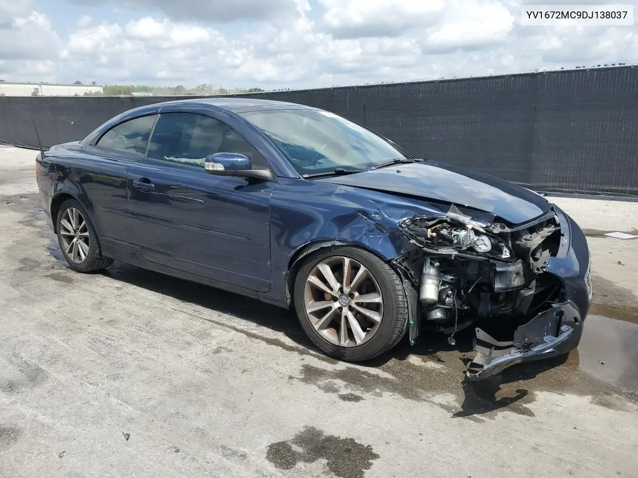 2013 Volvo C70 T5 VIN: YV1672MC9DJ138037 Lot: 55948555