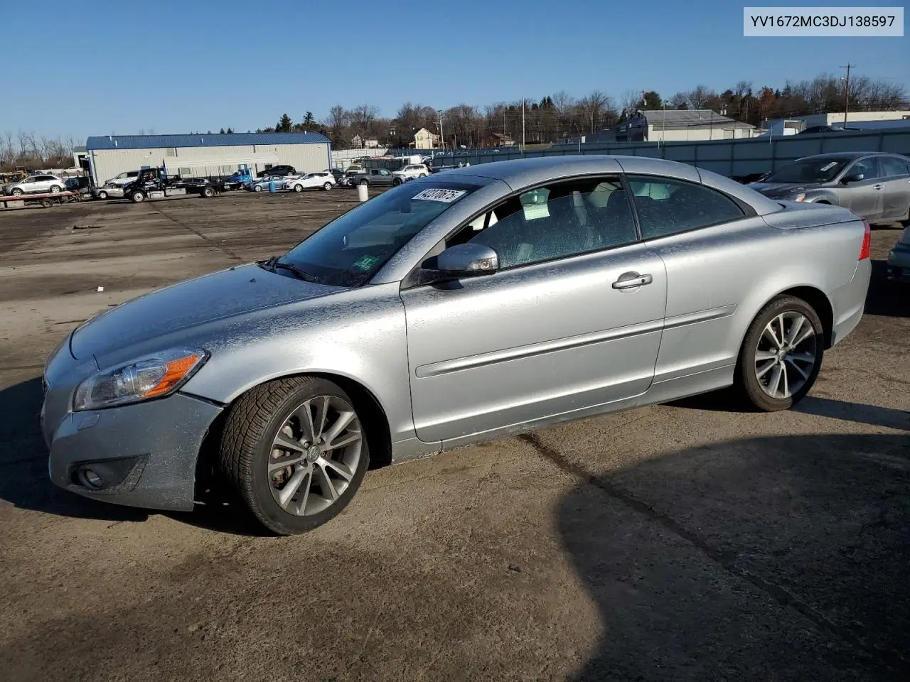 2013 Volvo C70 T5 VIN: YV1672MC3DJ138597 Lot: 57497455