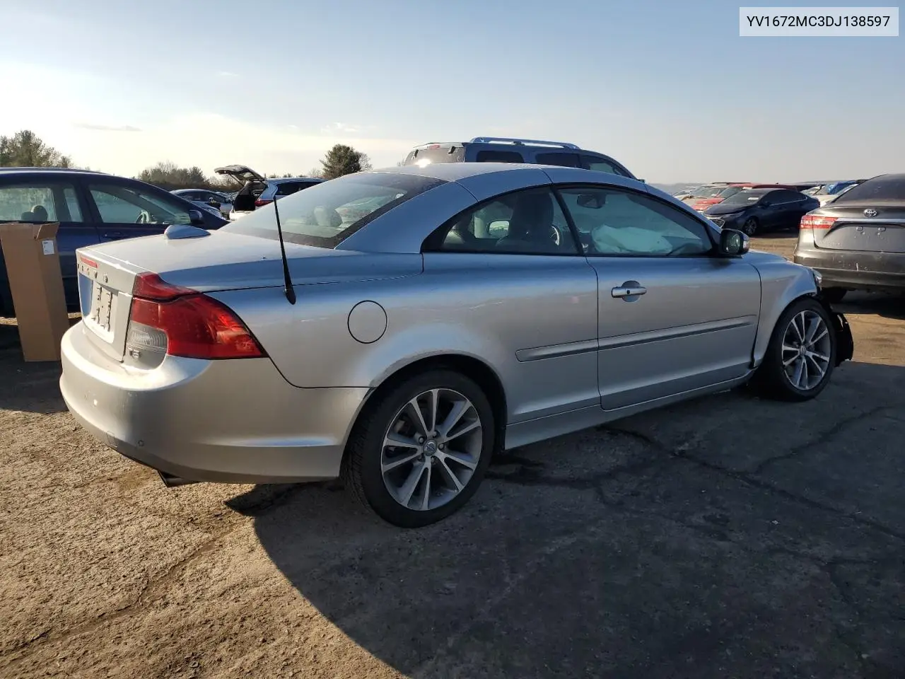 2013 Volvo C70 T5 VIN: YV1672MC3DJ138597 Lot: 57497455