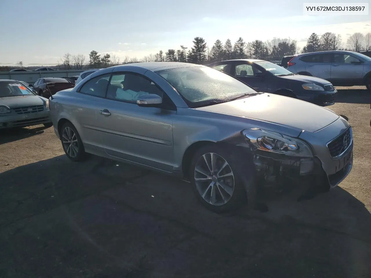 2013 Volvo C70 T5 VIN: YV1672MC3DJ138597 Lot: 57497455
