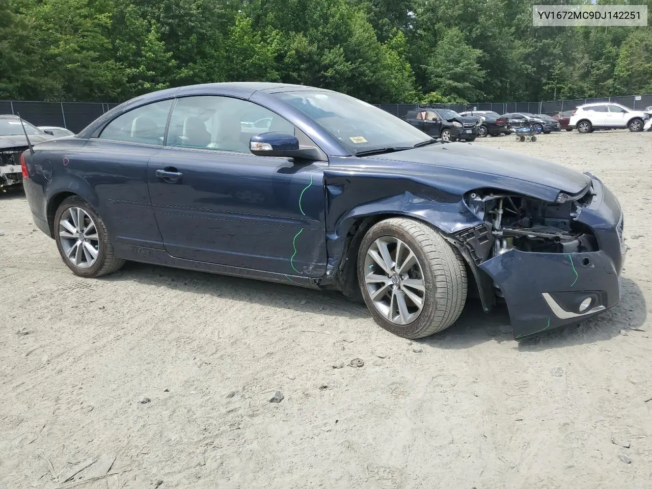 2013 Volvo C70 T5 VIN: YV1672MC9DJ142251 Lot: 59559945