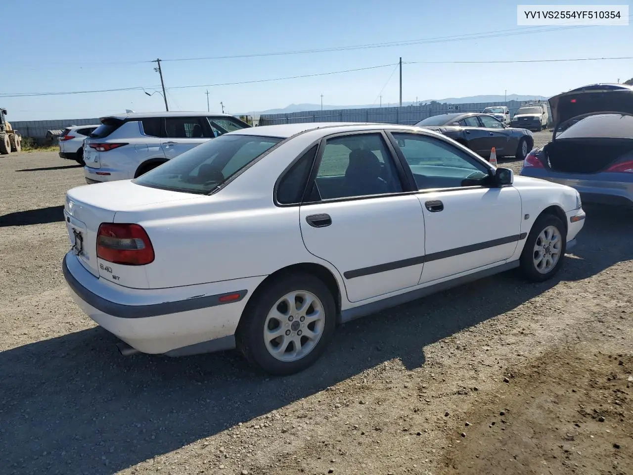 2000 Volvo S40 VIN: YV1VS2554YF510354 Lot: 56751715