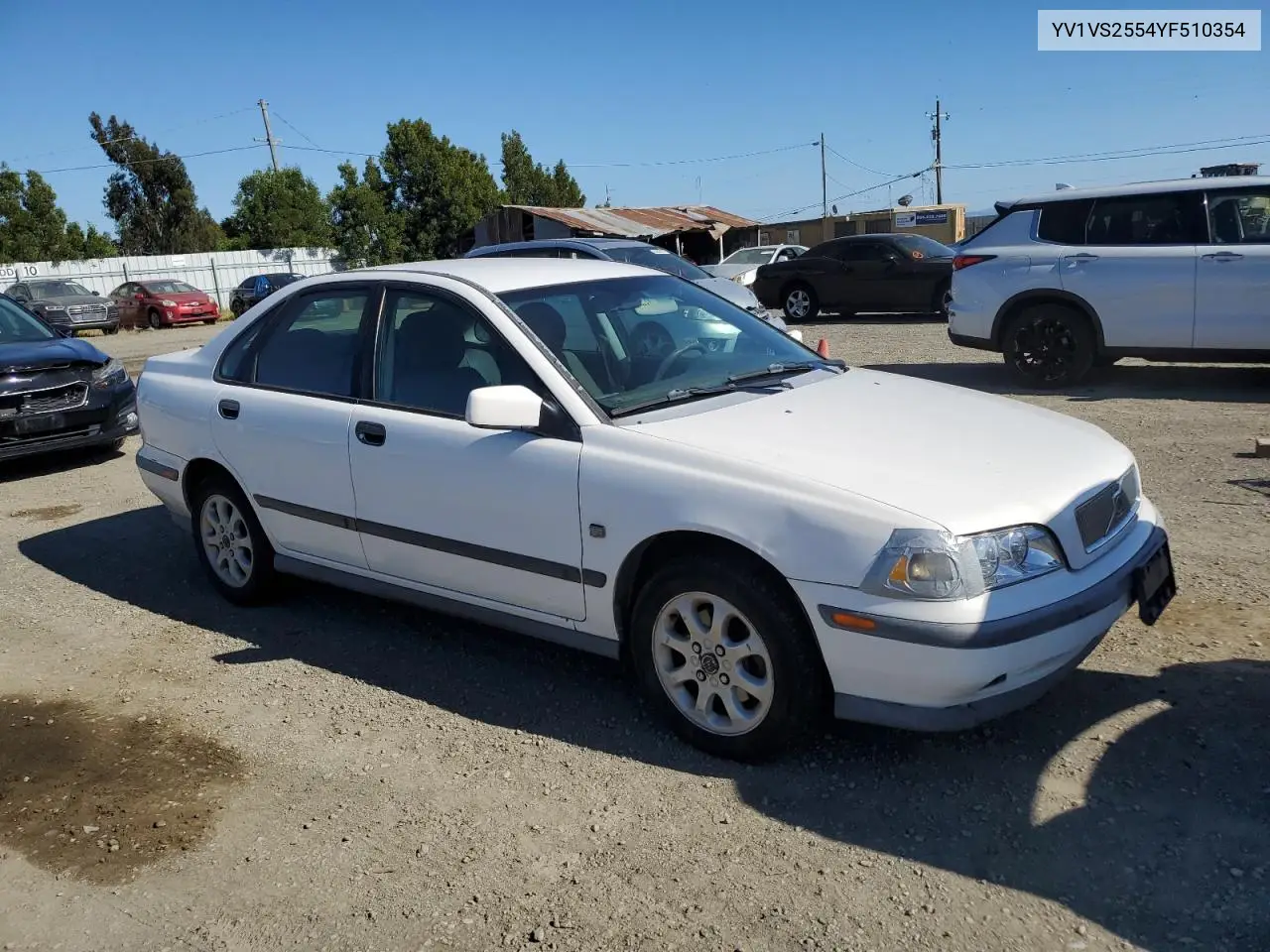 2000 Volvo S40 VIN: YV1VS2554YF510354 Lot: 56751715