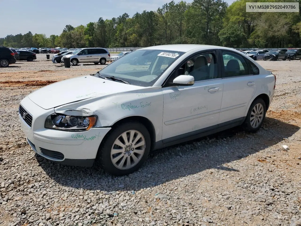 2005 Volvo S40 2.4I VIN: YV1MS382952049786 Lot: 50104795