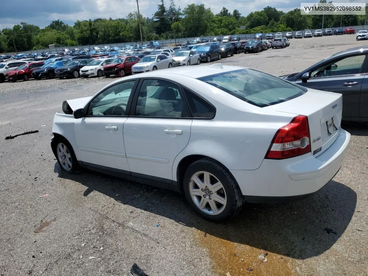 2005 Volvo S40 2.4I VIN: YV1MS382952098552 Lot: 61184415