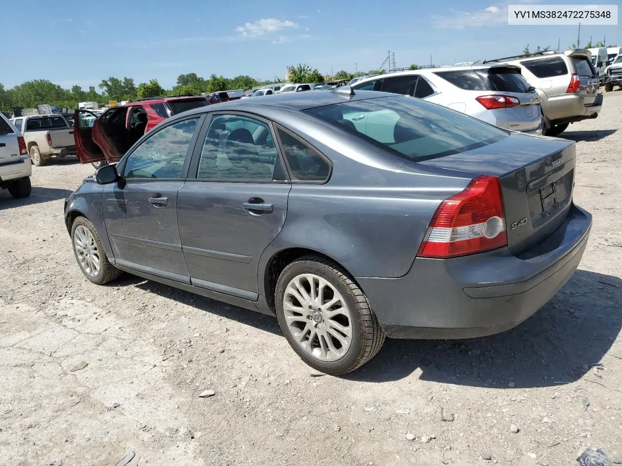 2007 Volvo S40 2.4I VIN: YV1MS382472275348 Lot: 58069685