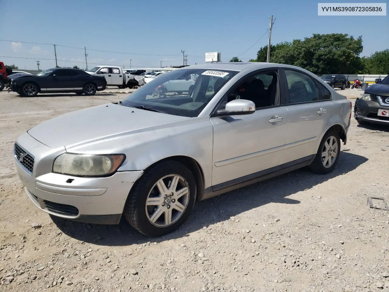 2007 Volvo S40 2.4I VIN: YV1MS390872305836 Lot: 59533595