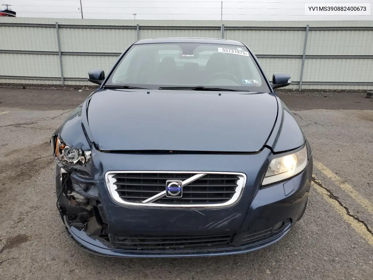 2008 Volvo S40 2.4I VIN: YV1MS390882400673 Lot: 55731975