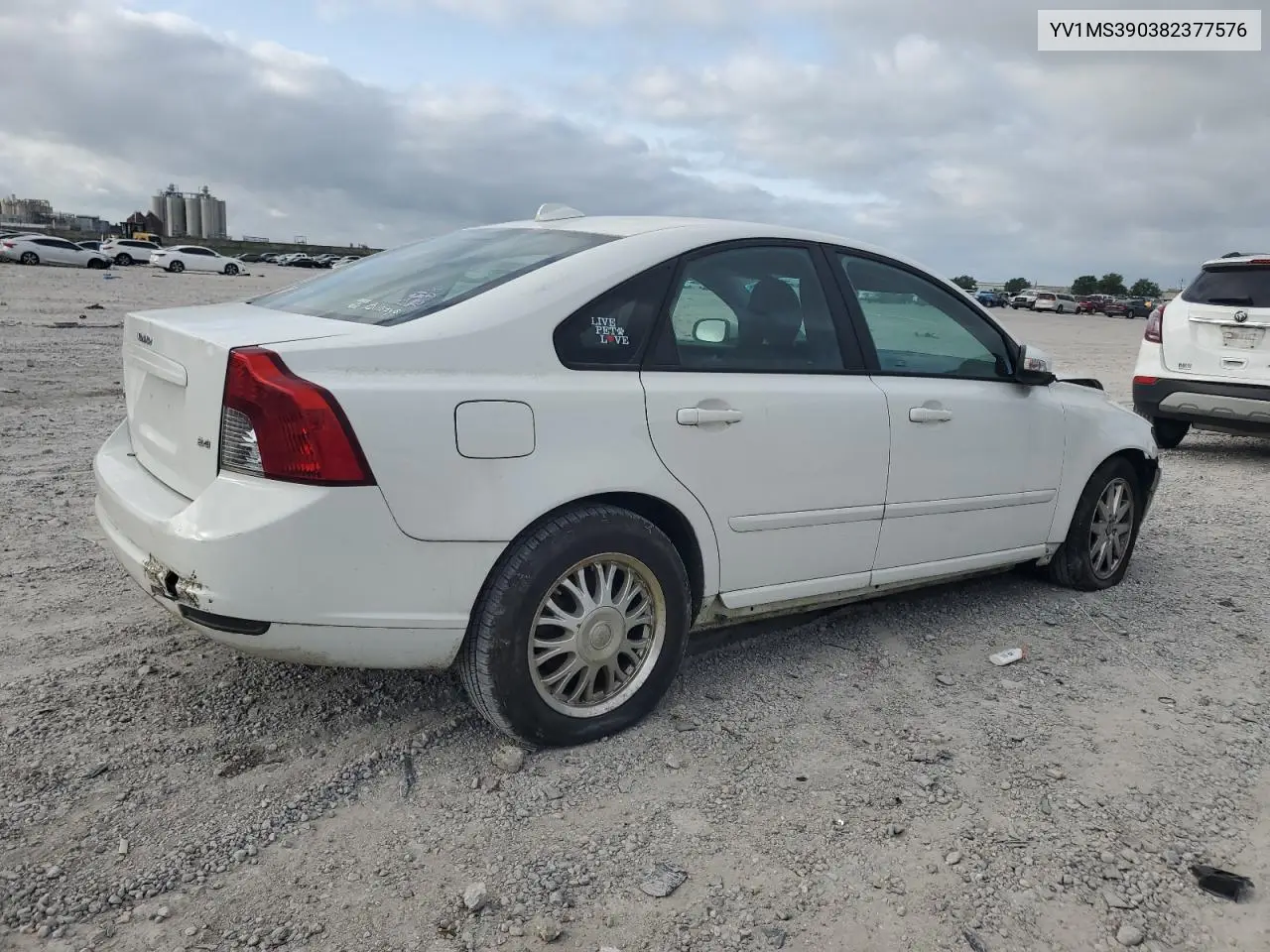 2008 Volvo S40 2.4I VIN: YV1MS390382377576 Lot: 56708795