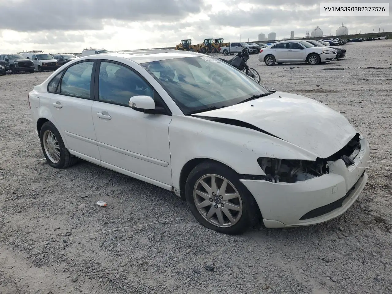 2008 Volvo S40 2.4I VIN: YV1MS390382377576 Lot: 56708795