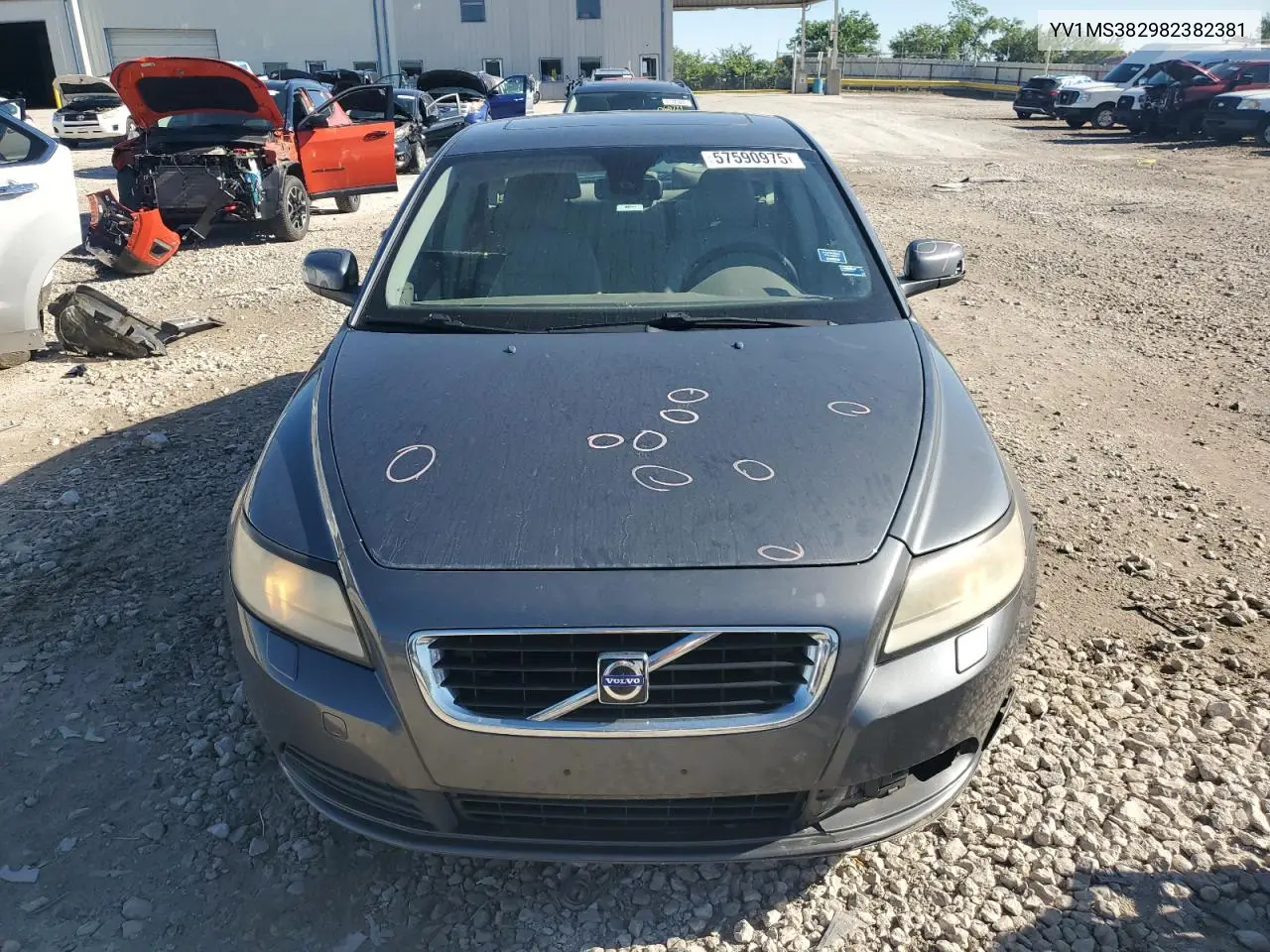 2008 Volvo S40 2.4I VIN: YV1MS382982382381 Lot: 57590975
