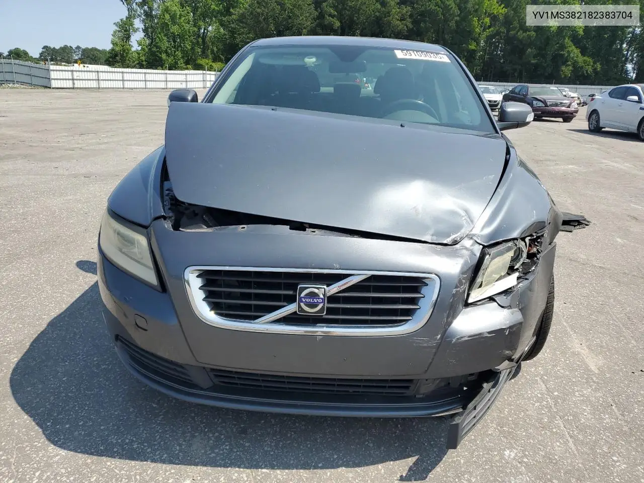 2008 Volvo S40 2.4I VIN: YV1MS382182383704 Lot: 59109035