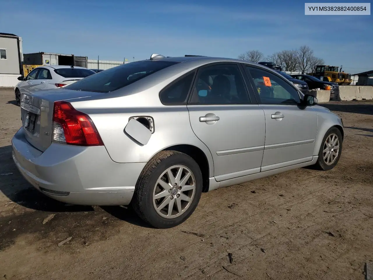 2008 Volvo S40 2.4I VIN: YV1MS382882400854 Lot: 62468085