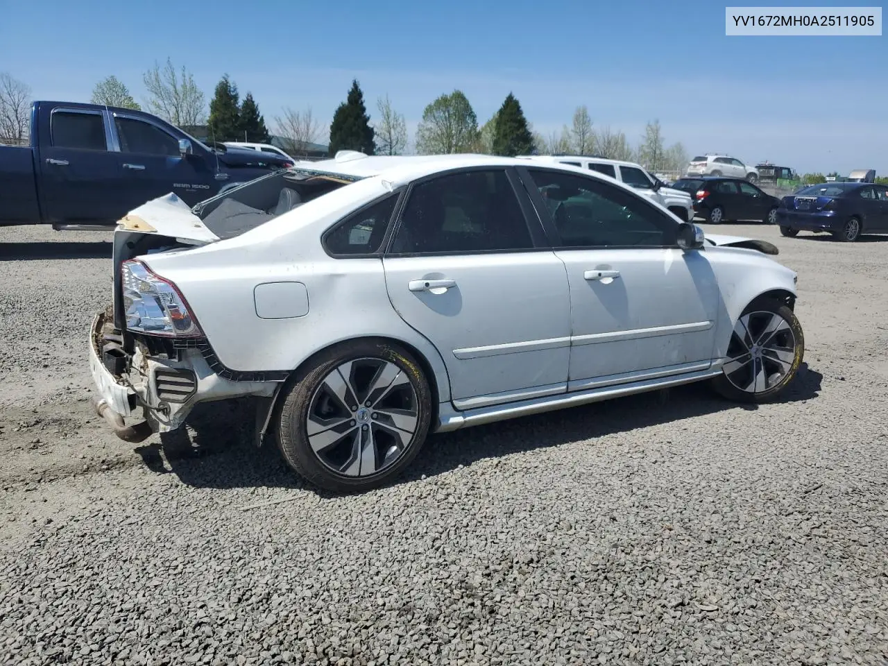 2010 Volvo S40 T5 VIN: YV1672MH0A2511905 Lot: 53153105