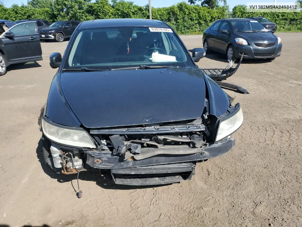 2010 Volvo S40 2.4I VIN: YV1382MS4A2498412 Lot: 63078105