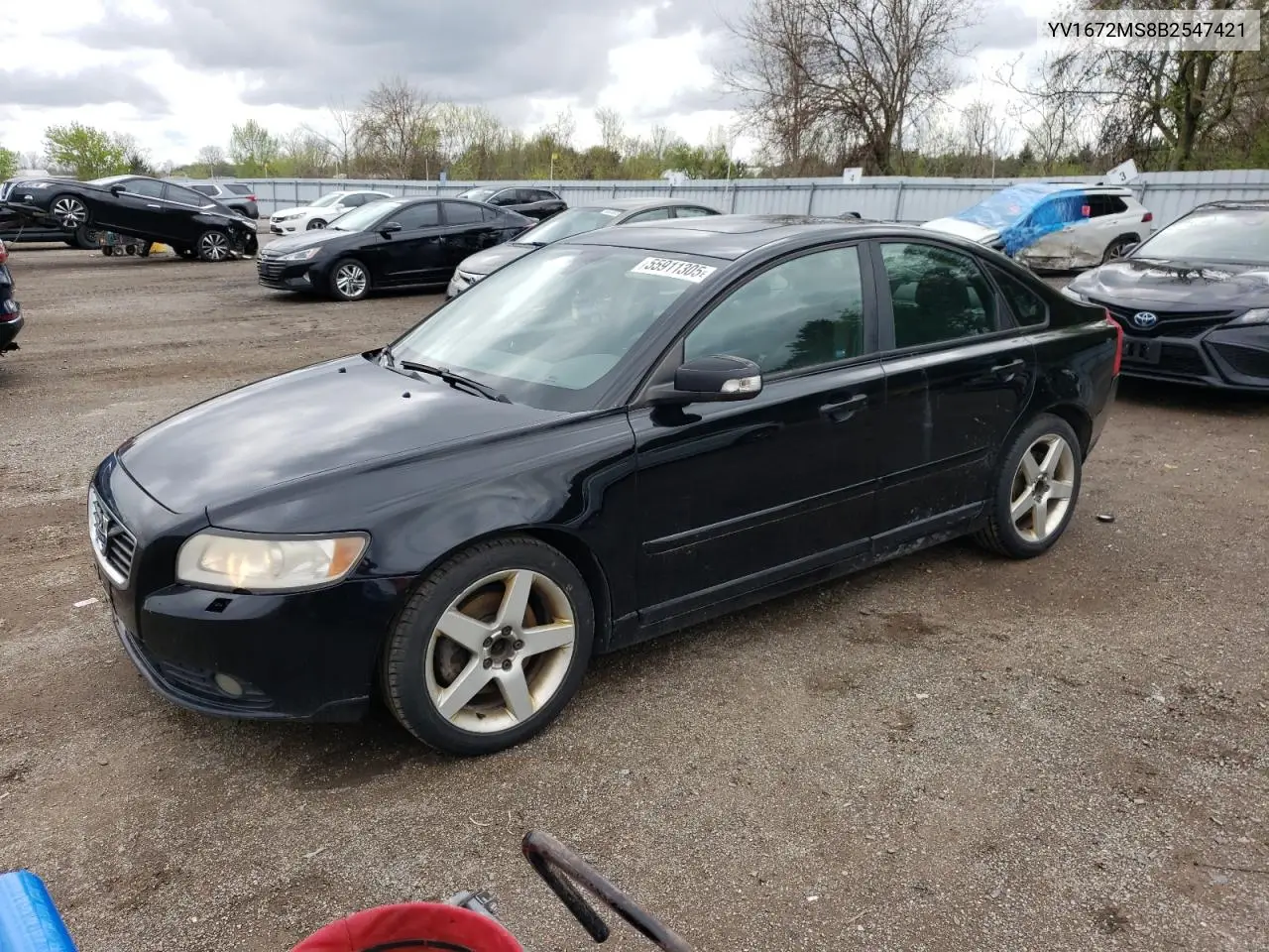 2011 Volvo S40 T5 VIN: YV1672MS8B2547421 Lot: 55911305