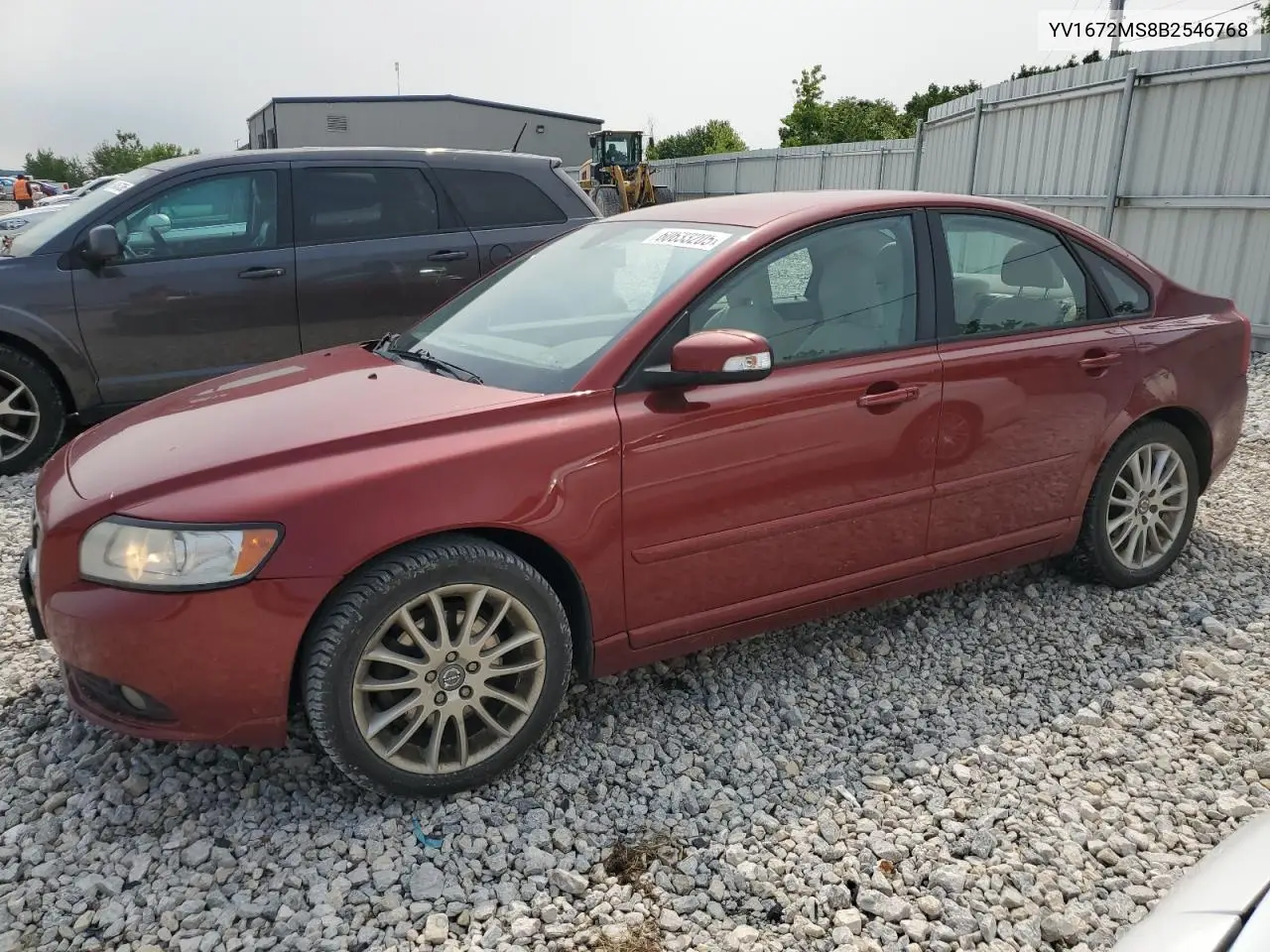 2011 Volvo S40 T5 VIN: YV1672MS8B2546768 Lot: 60633205