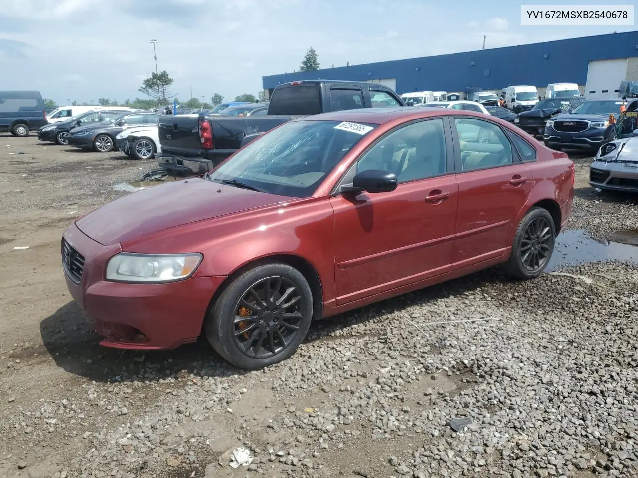 2011 Volvo S40 T5 VIN: YV1672MSXB2540678 Lot: 62291565
