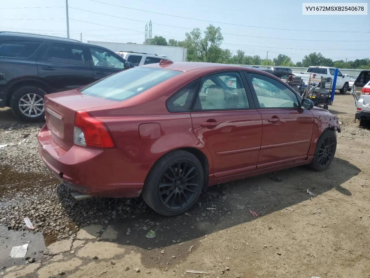 2011 Volvo S40 T5 VIN: YV1672MSXB2540678 Lot: 62291565