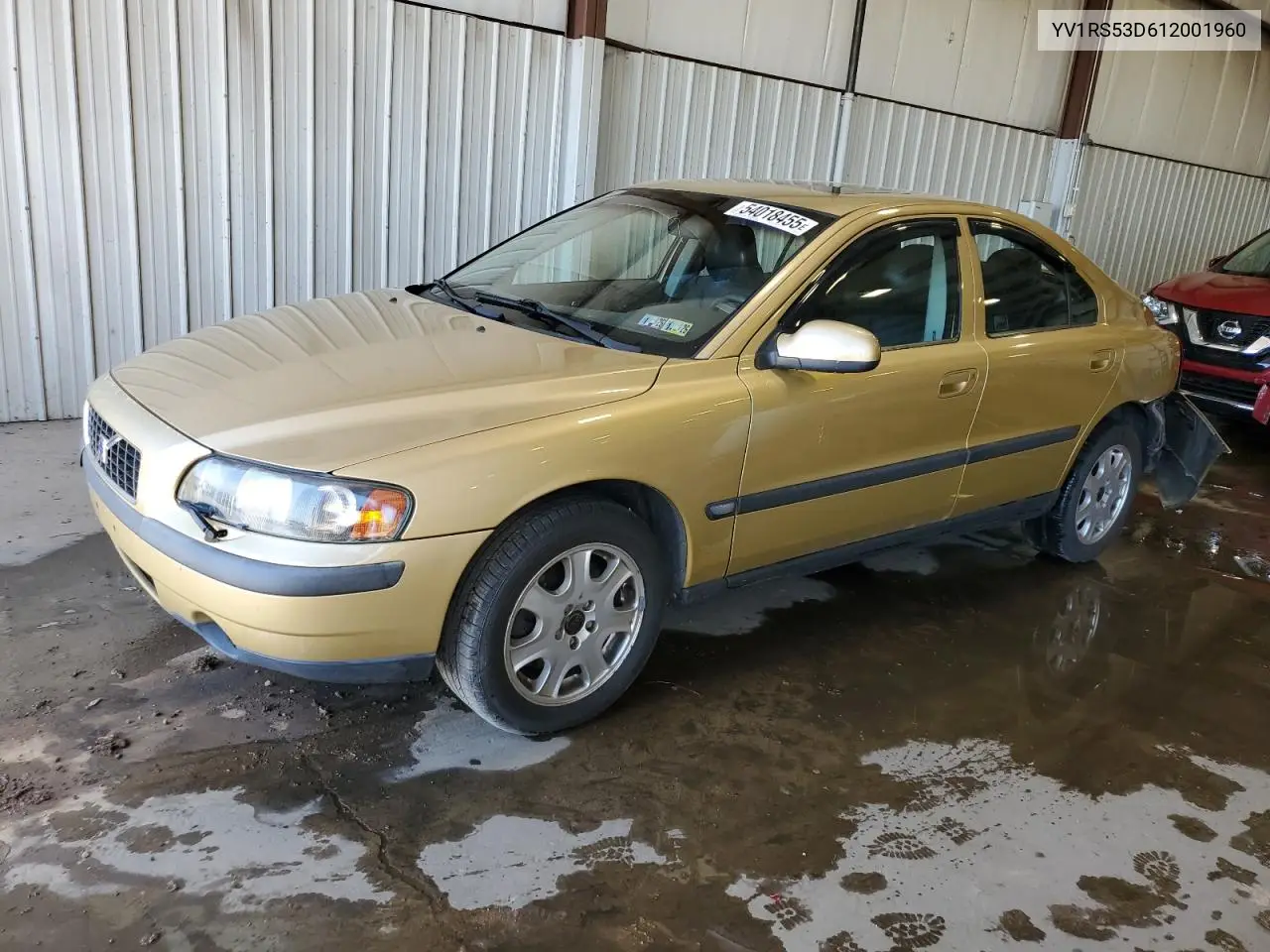 2001 Volvo S60 T5 VIN: YV1RS53D612001960 Lot: 54018455