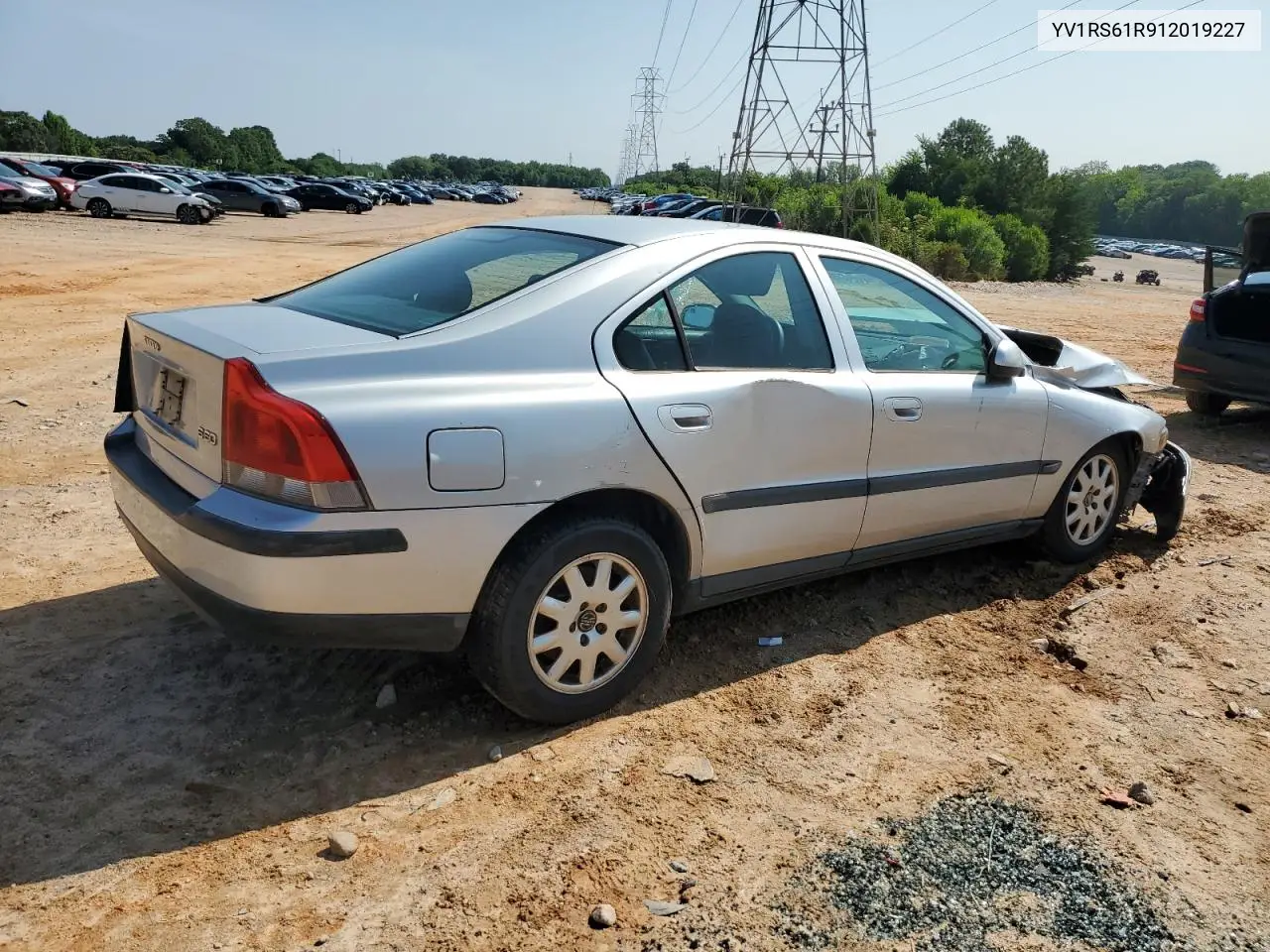 2001 Volvo S60 VIN: YV1RS61R912019227 Lot: 59988305