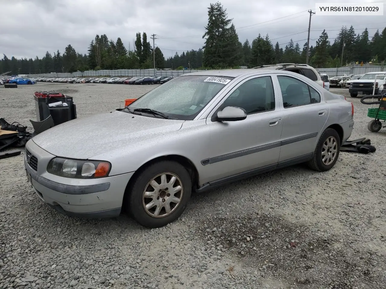 2001 Volvo S60 VIN: YV1RS61N812010029 Lot: 60041925
