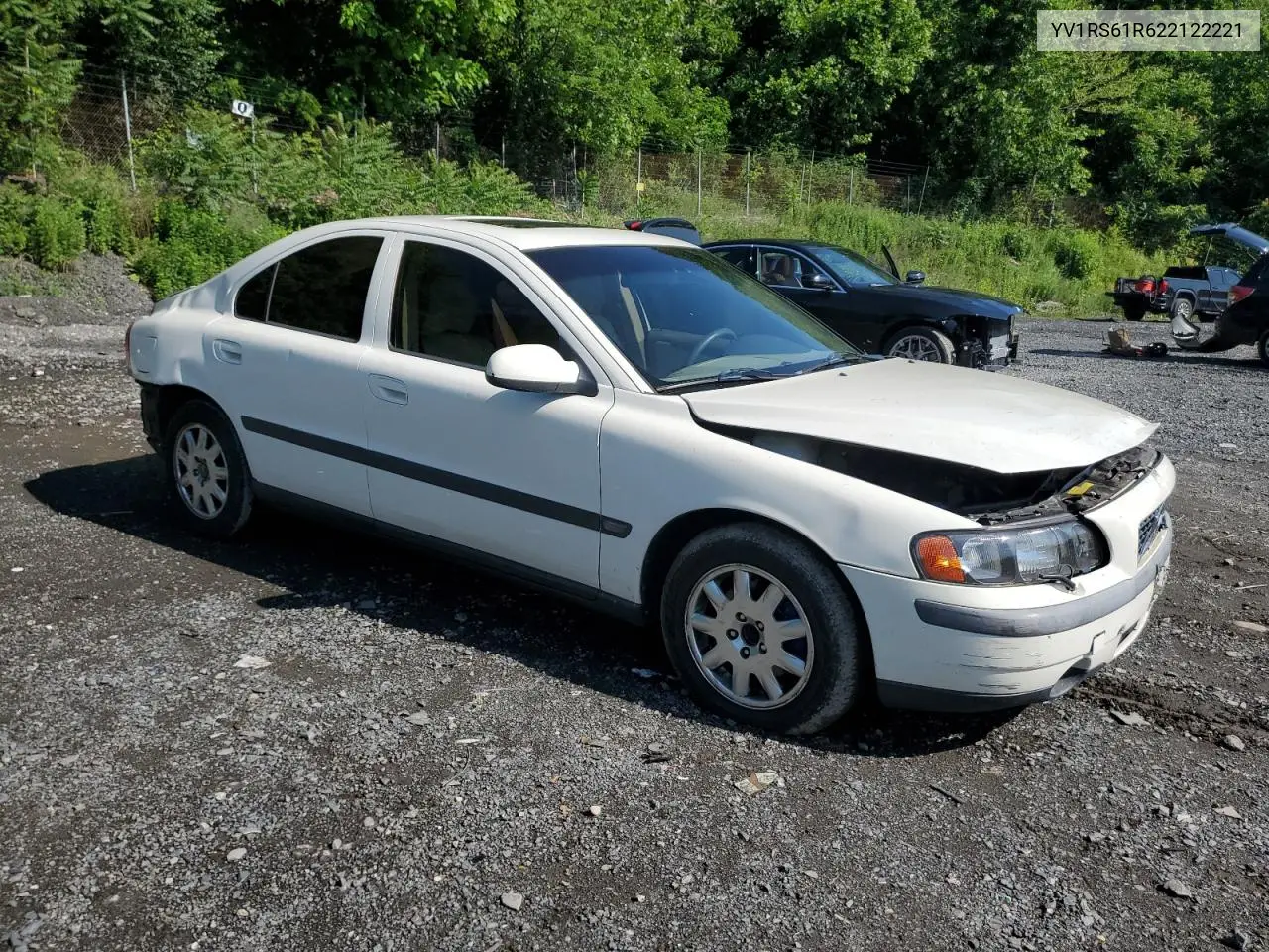 2002 Volvo S60 VIN: YV1RS61R622122221 Lot: 61581105