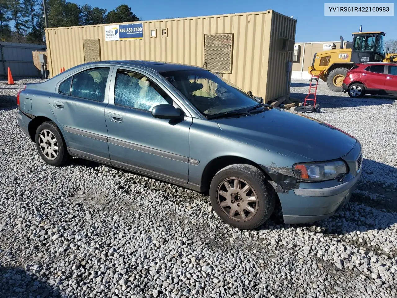 2002 Volvo S60 VIN: YV1RS61R422160983 Lot: 85778614