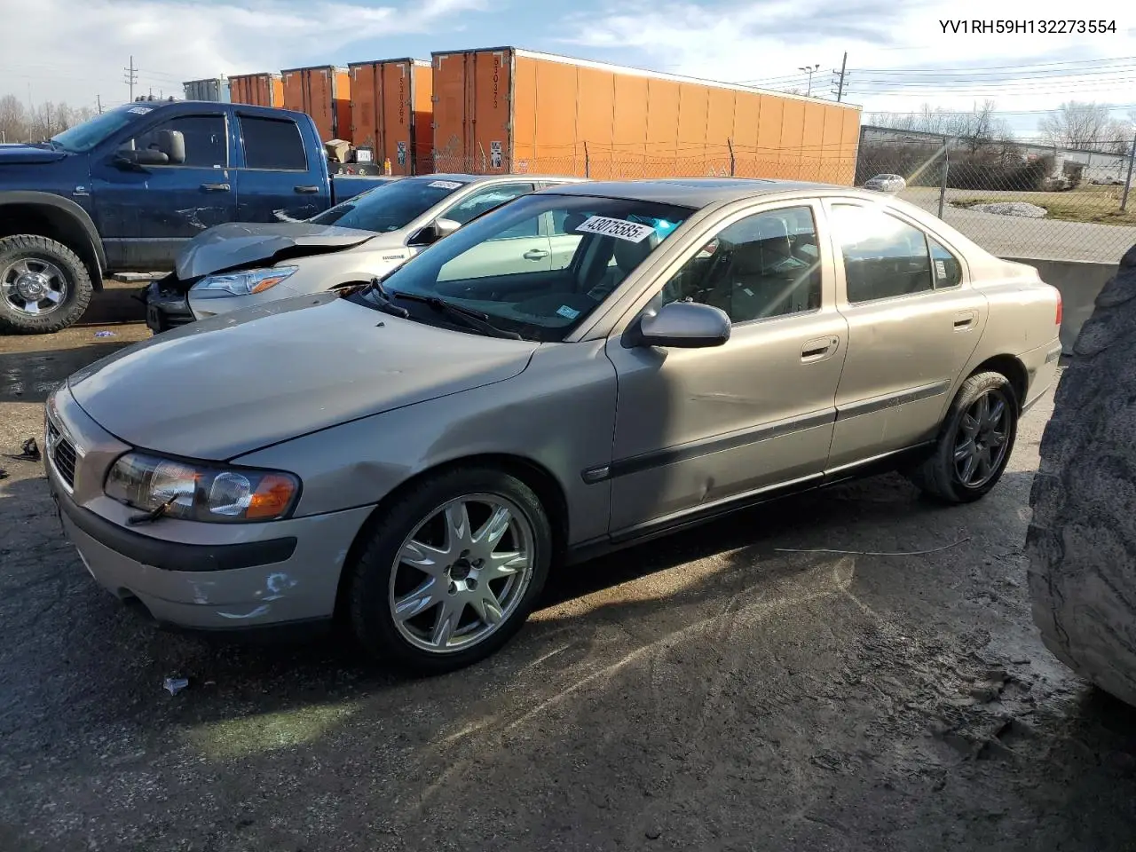 2003 Volvo S60 2.5T VIN: YV1RH59H132273554 Lot: 43075585