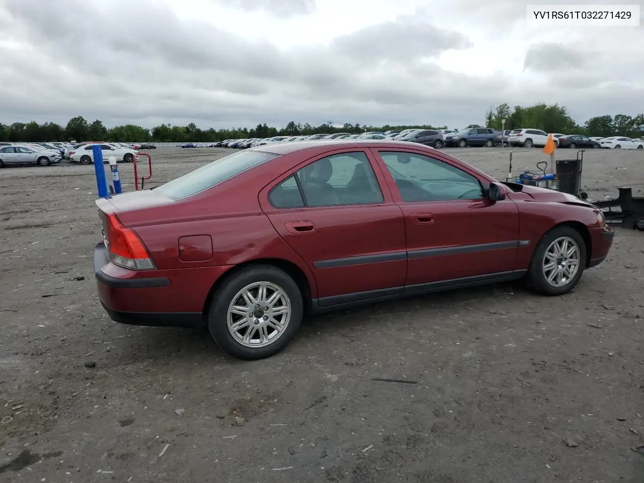 2003 Volvo S60 VIN: YV1RS61T032271429 Lot: 56288525