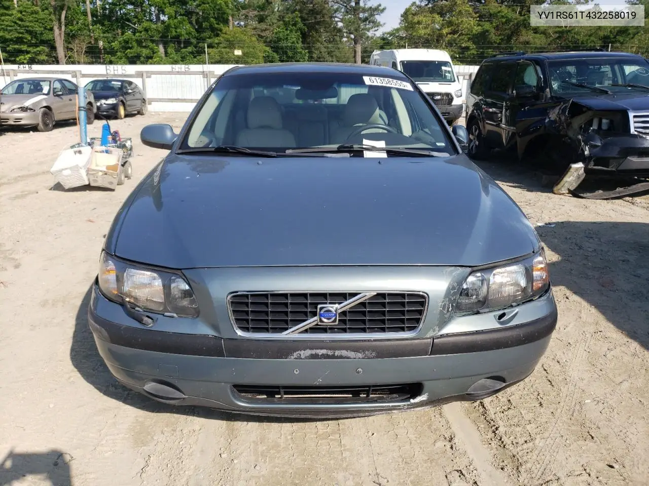 2003 Volvo S60 VIN: YV1RS61T432258019 Lot: 61358555