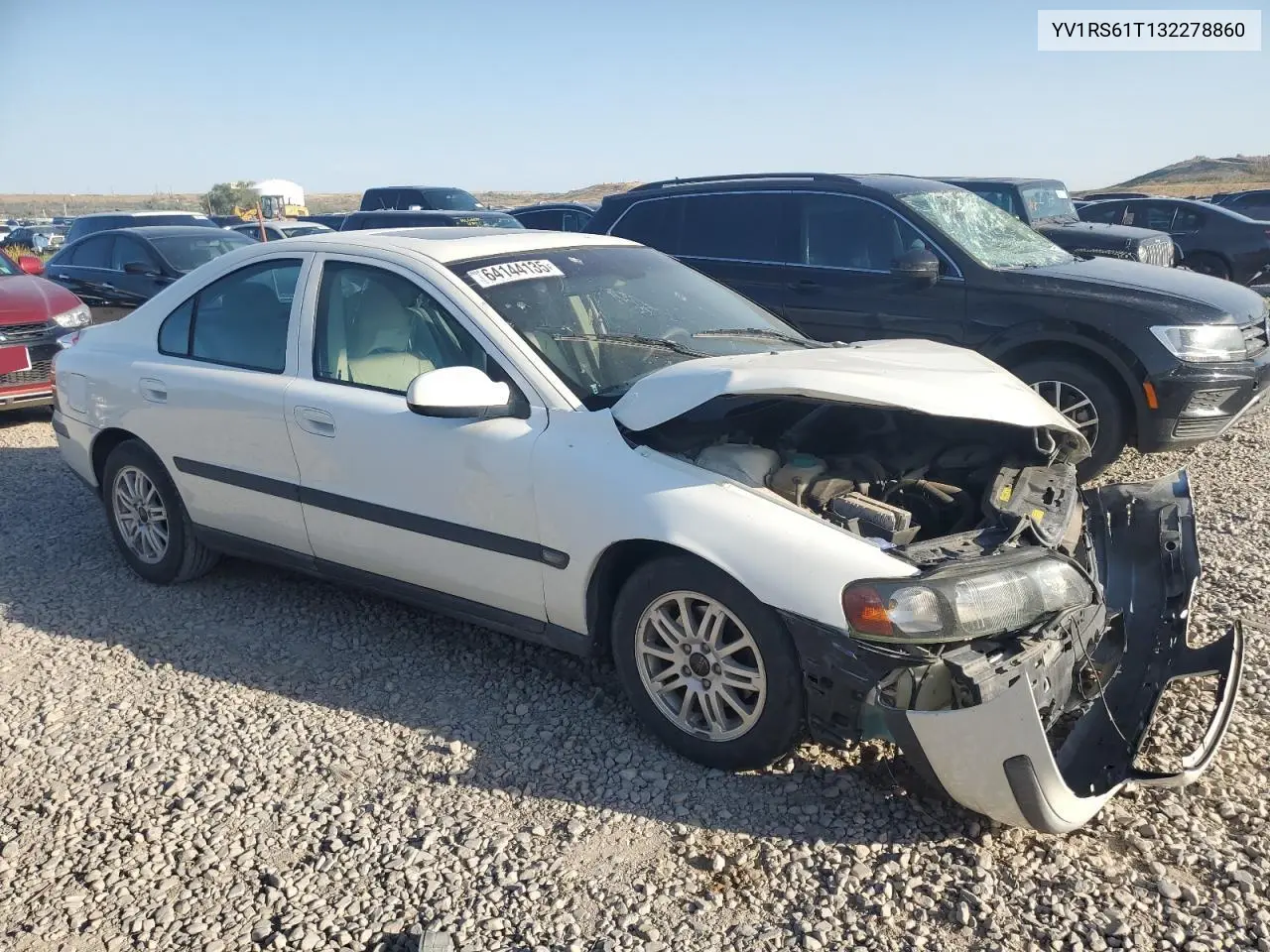 2003 Volvo S60 VIN: YV1RS61T132278860 Lot: 64144135