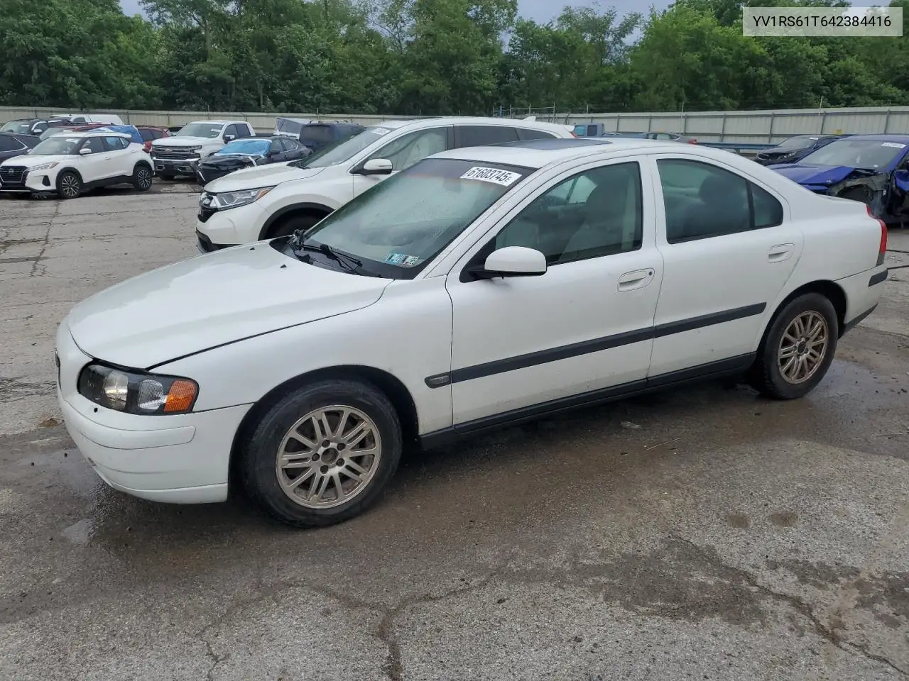 2004 Volvo S60 VIN: YV1RS61T642384416 Lot: 61603745