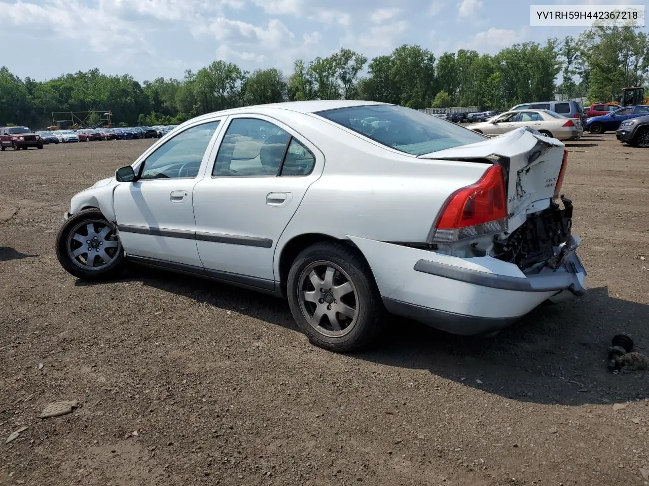 2004 Volvo S60 2.5T VIN: YV1RH59H442367218 Lot: 62094495