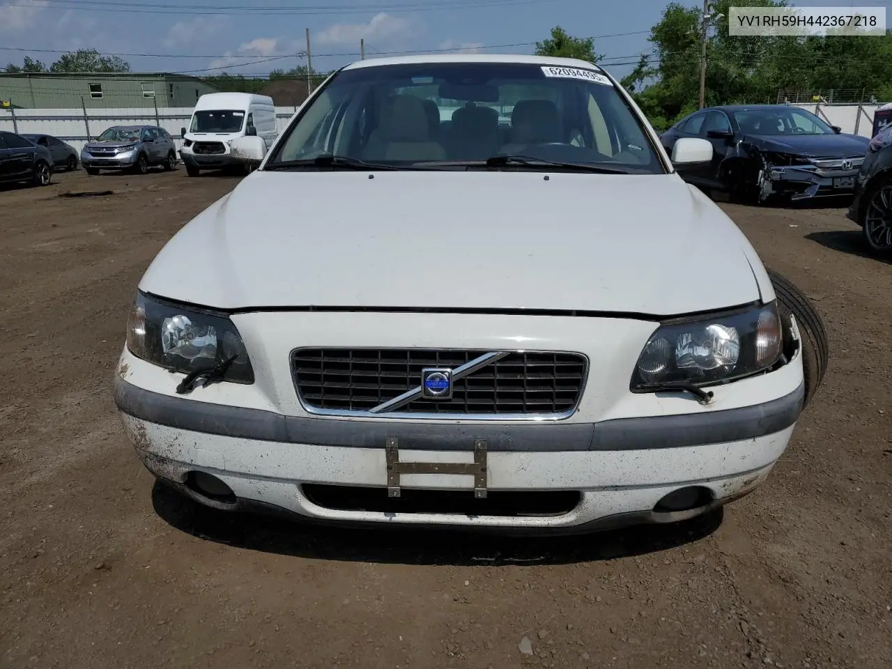 2004 Volvo S60 2.5T VIN: YV1RH59H442367218 Lot: 62094495