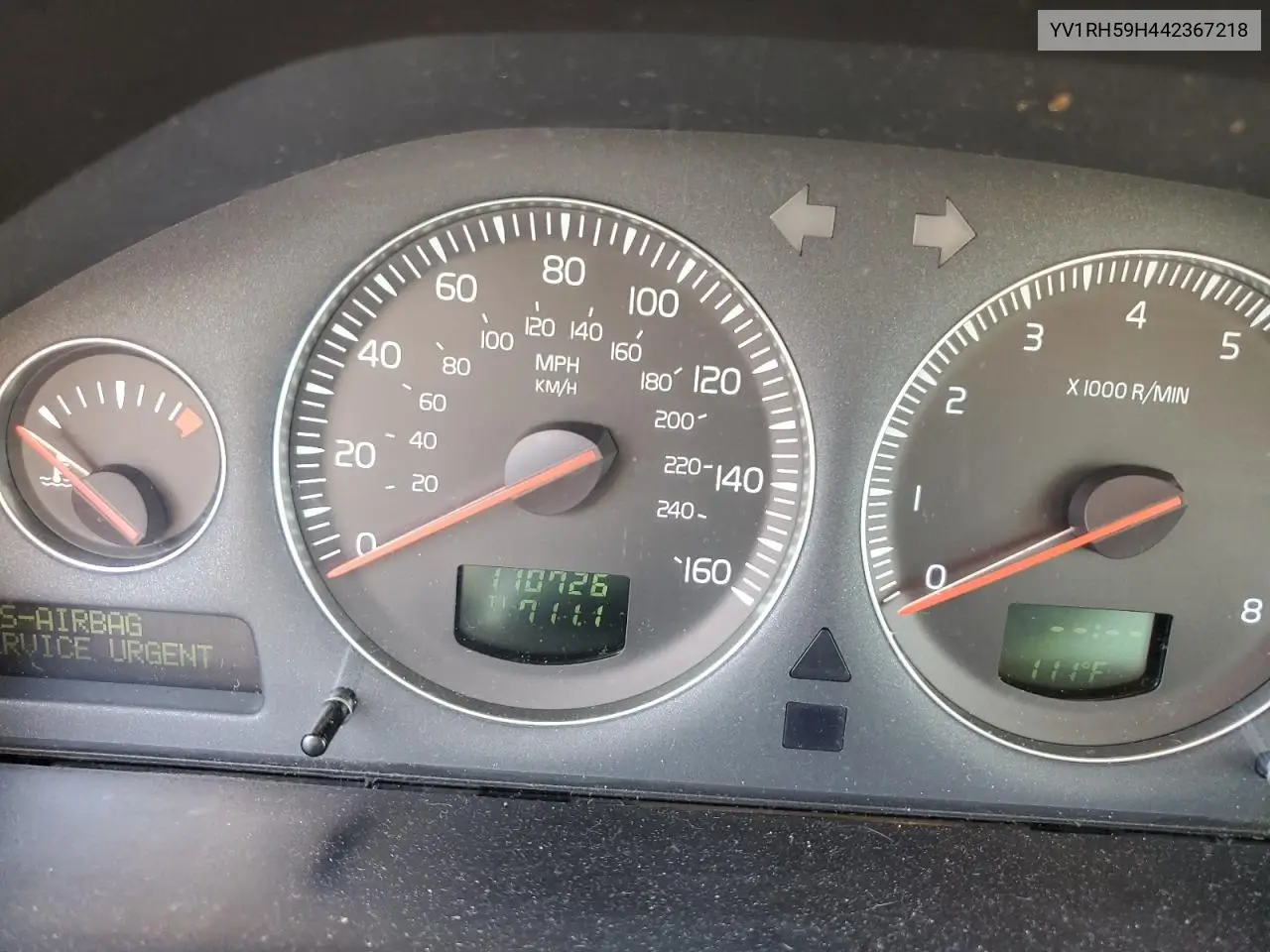 2004 Volvo S60 2.5T VIN: YV1RH59H442367218 Lot: 62094495