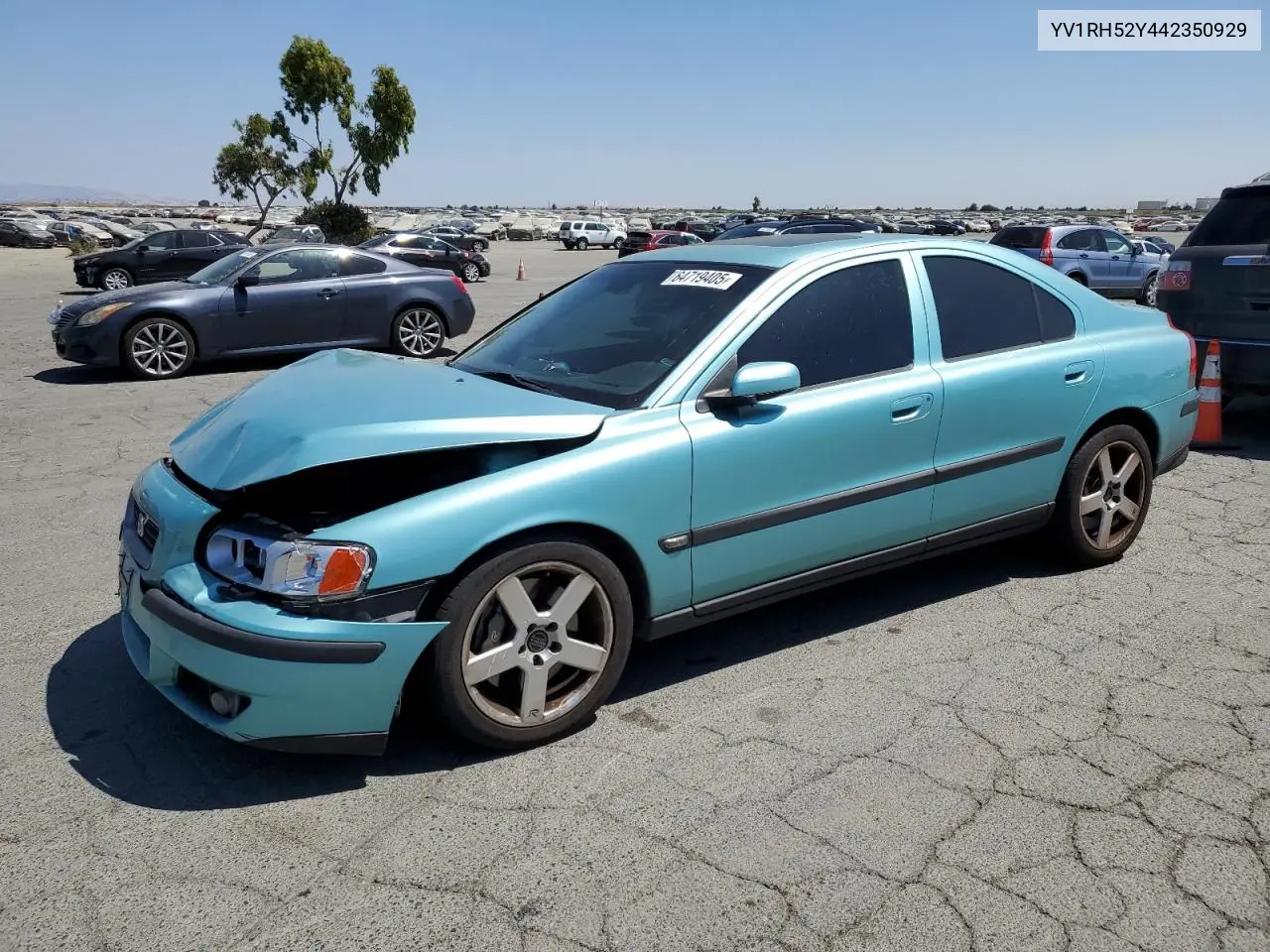 2004 Volvo S60 R VIN: YV1RH52Y442350929 Lot: 64719405