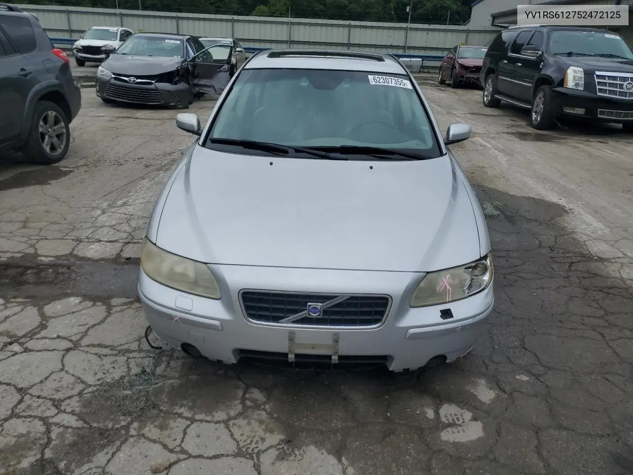 2005 Volvo S60 VIN: YV1RS612752472125 Lot: 62307355