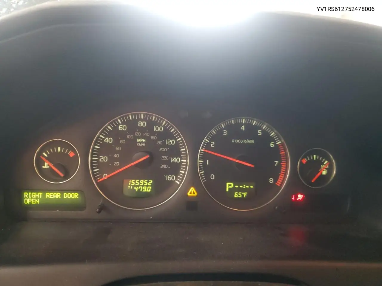 2005 Volvo S60 VIN: YV1RS612752478006 Lot: 62668035