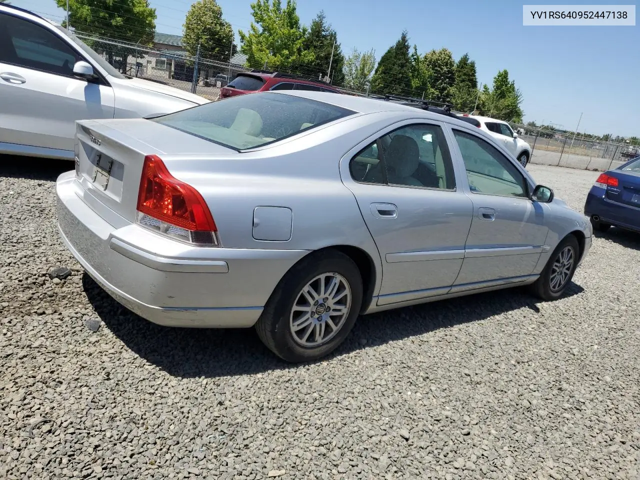 2005 Volvo S60 VIN: YV1RS640952447138 Lot: 64284495