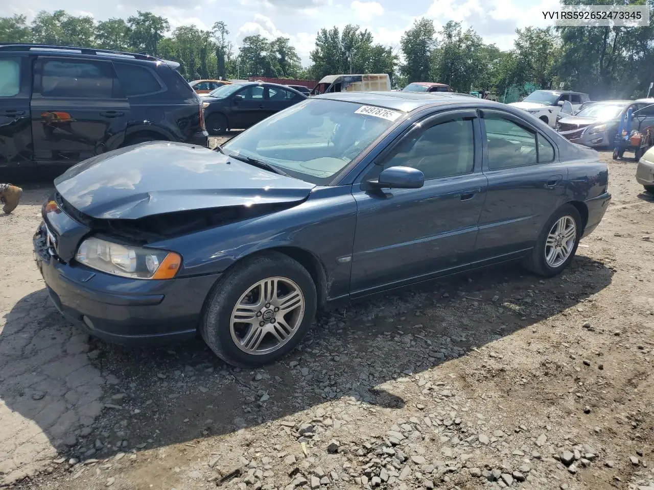 2005 Volvo S60 2.5T VIN: YV1RS592652473345 Lot: 64978765