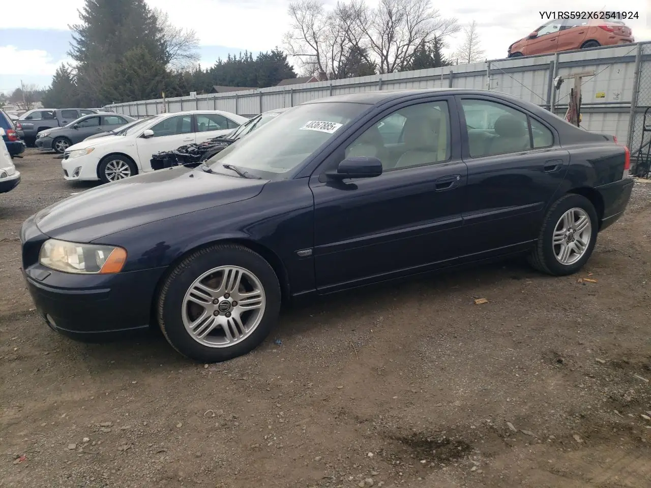2006 Volvo S60 2.5T VIN: YV1RS592X62541924 Lot: 48367885